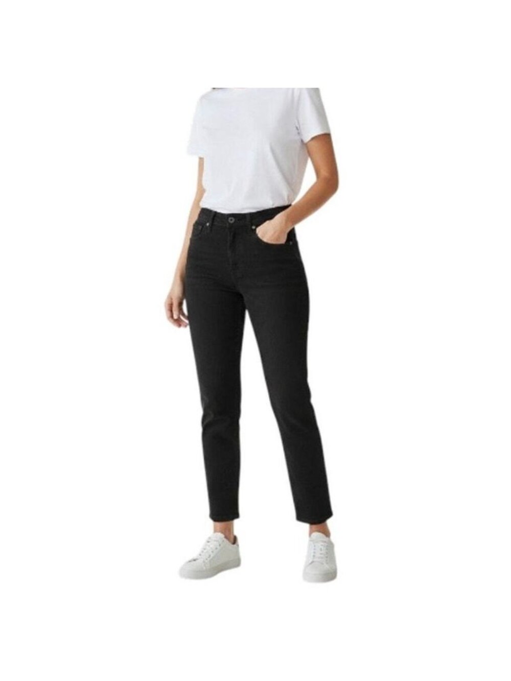 NWT J. Crew Black Essential Straight All Day Stretch Jeans - Size: 27